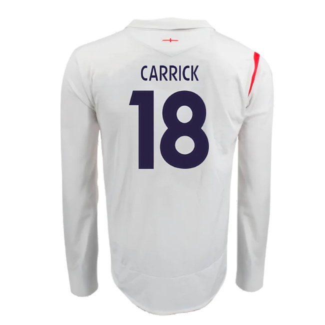 England 2005-07 Home Long Sleeve Shirt (XL) (Very Good) (CARRICK 18)