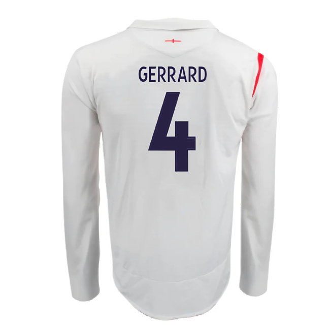 England 2005-07 Home Long Sleeve Shirt (XL) (Very Good) (GERRARD 4)