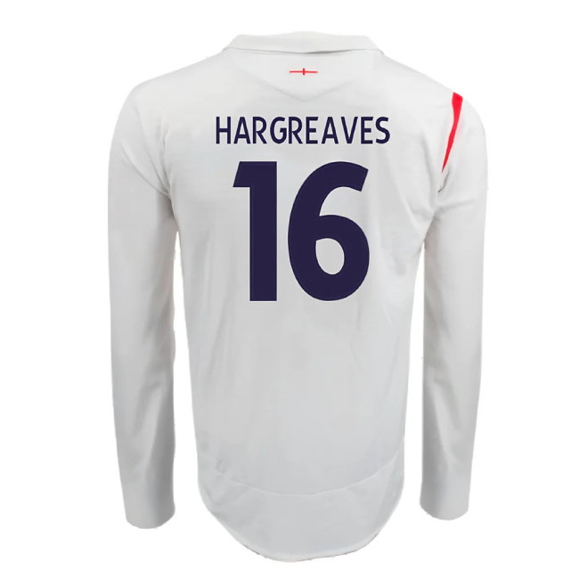 England 2005-07 Home Long Sleeve Shirt (XL) (Very Good) (HARGREAVES 16)