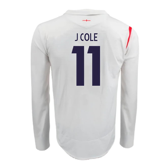 England 2005-07 Home Long Sleeve Shirt (XL) (Very Good) (J COLE 11)