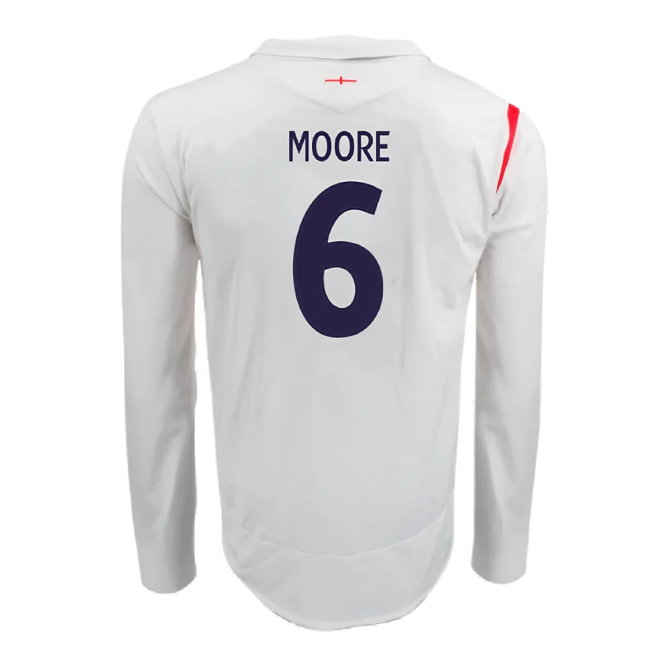 England 2005-07 Home Long Sleeve Shirt (XL) (Very Good) (MOORE 6)