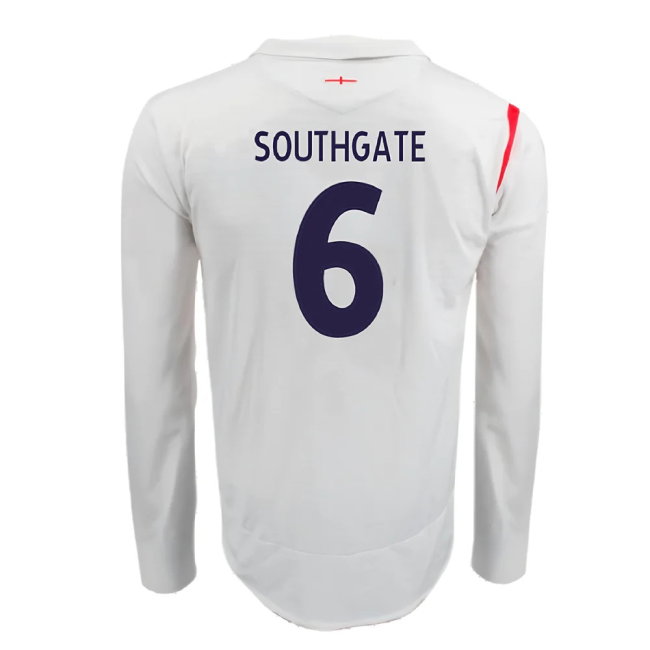 England 2005-07 Home Long Sleeve Shirt (XL) (Very Good) (SOUTHGATE 6)