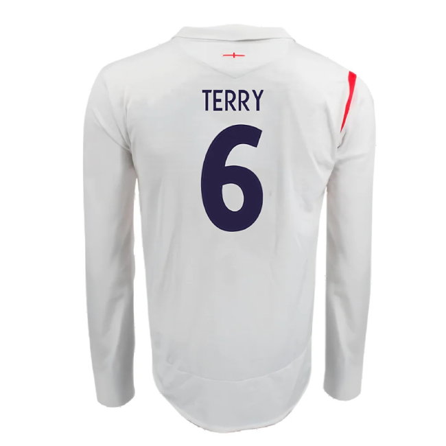 England 2005-07 Home Long Sleeve Shirt (XL) (Very Good) (TERRY 6)