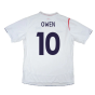 England 2005-07 Home Shirt (L) (Fair) (OWEN 10)