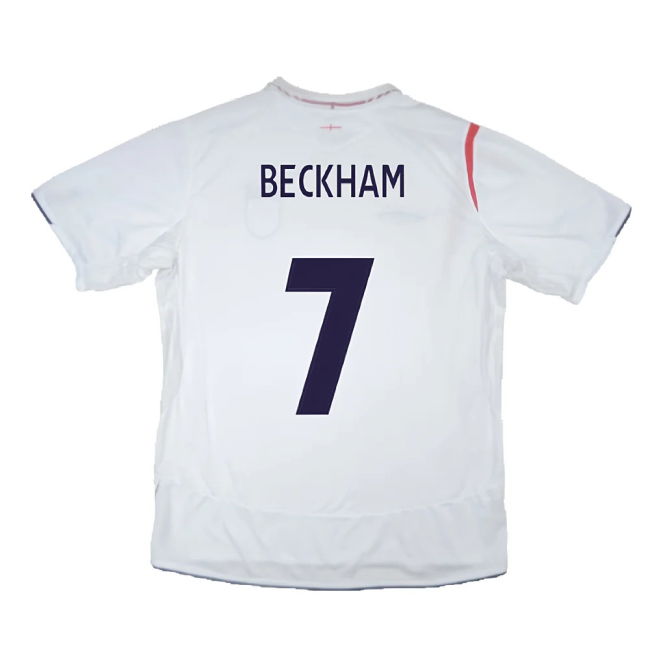 England 2005-07 Home Shirt (M) (Excellent) (BECKHAM 7)