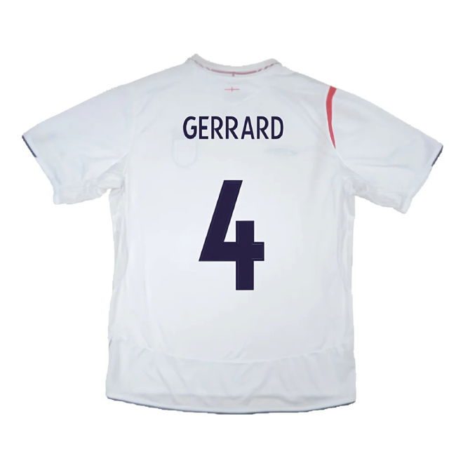 England 2005-07 Home Shirt (M) (Excellent) (GERRARD 4)