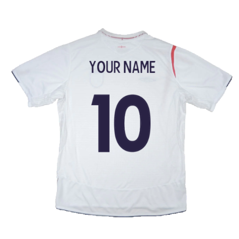 England 2005-07 Home Shirt (M) (Excellent) (Your Name)