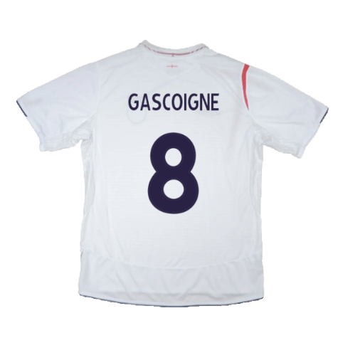 England 2005-07 Home Shirt (M) (Very Good) (GASCOIGNE 8)