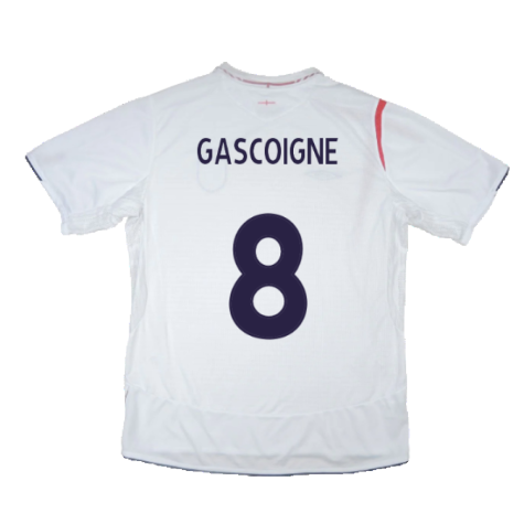 England 2005-07 Home Shirt (S) (Fair) (GASCOIGNE 8)