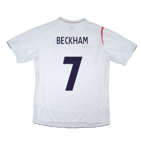 England 2005-07 Home Shirt (XL) (Excellent) (BECKHAM 7)