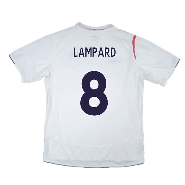 England 2005-07 Home Shirt (XL) (Mint) (LAMPARD 8)