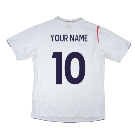 England 2005-07 Home Shirt (XL) (Mint) (Your Name)