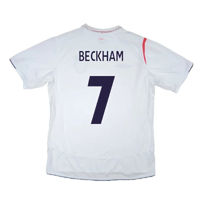 England 2005-07 Home Shirt (XXL) (Very Good) (BECKHAM 7)