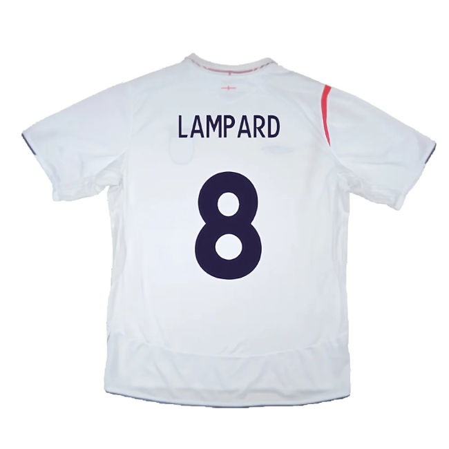 England 2005-07 Home Shirt (XXL) (Very Good) (LAMPARD 8)