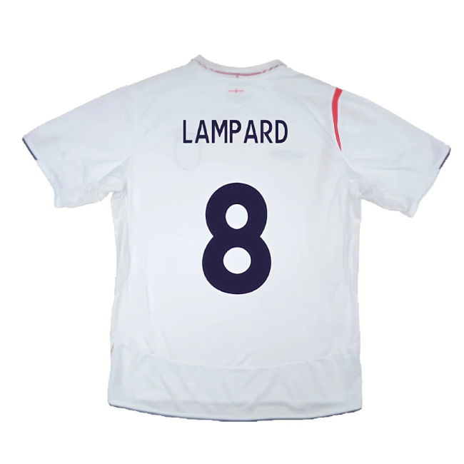 England 2005-07 Home Shirt (XXL) (Very Good) (LAMPARD 8)