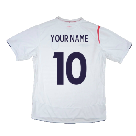England 2005-07 Home Shirt (XXL) (Very Good) (Your Name)