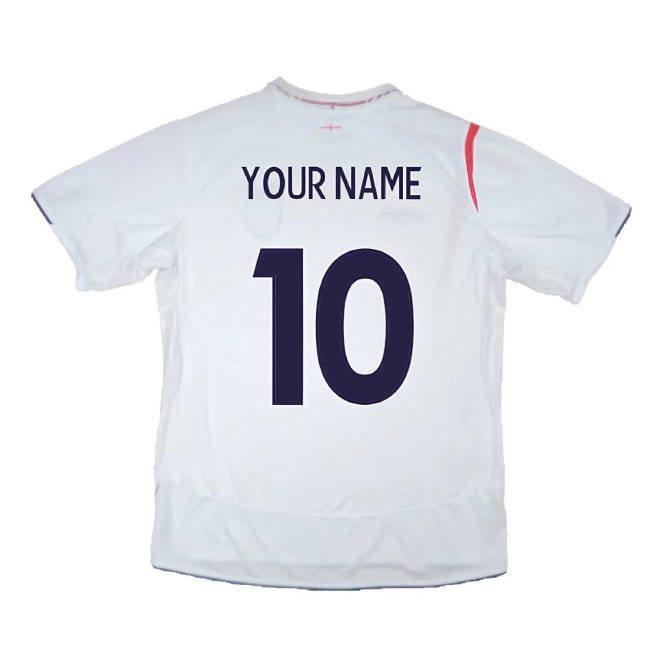England 2005-07 Home Shirt (XXL) (Very Good) (Your Name)