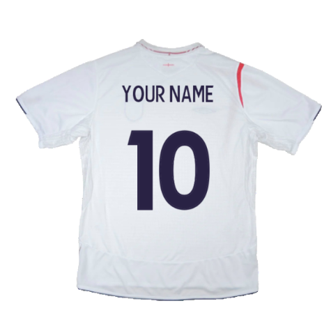 England 2005-07 Home Shirt (XXL) (Very Good) (Your Name)