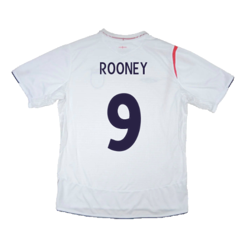 England 2005-2007 Home Shirt (3XL) (Good) (ROONEY 9)