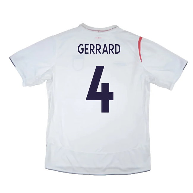 England 2005-2007 Home Shirt (XXL) (Very Good) (Very Good) (GERRARD 4)