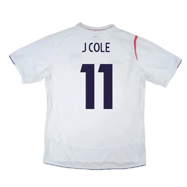 England 2005-2007 Home Shirt (XXL) (Very Good) (Very Good) (J COLE 11)