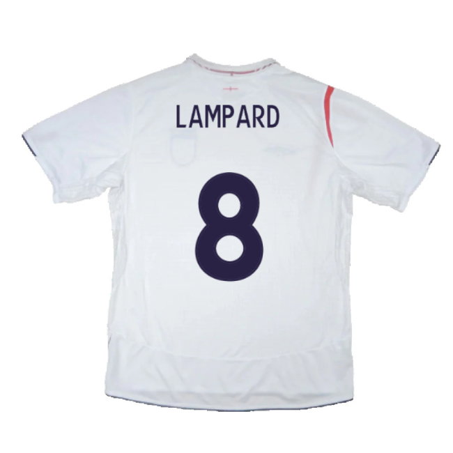 England 2005-2007 Home Shirt (XL) (Excellent) (LAMPARD 8)