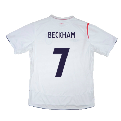 England 2005-2007 Home Shirt (M) (Excellent) (BECKHAM 7)