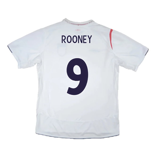 England 2005-2007 Home Shirt (Excellent) (ROONEY 9)