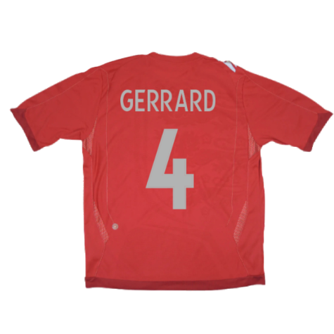 England 2006-08 Away Shirt (XL) (GERRARD 4) (Good)