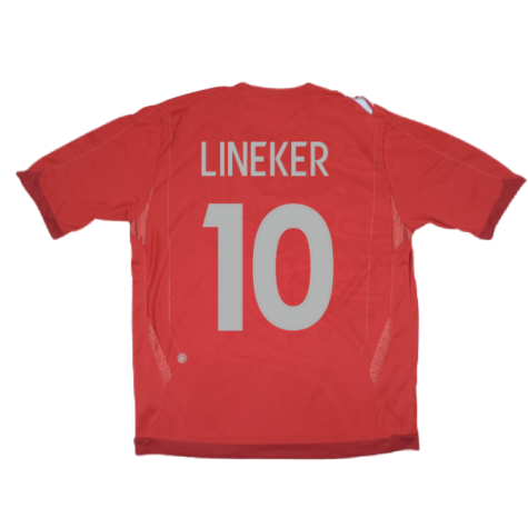 England 2006-08 Away Shirt (L) (LINEKER 10) (Very Good)