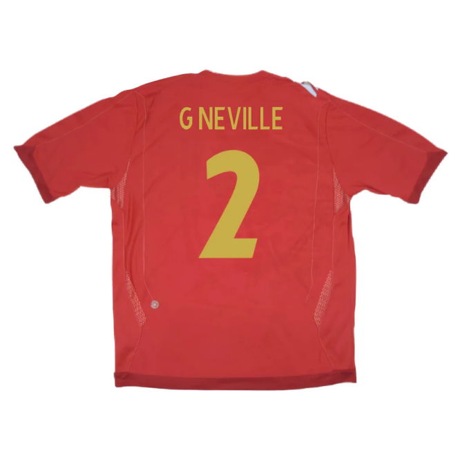England 2006-08 Away Shirt (S) (Excellent) (G NEVILLE 2)