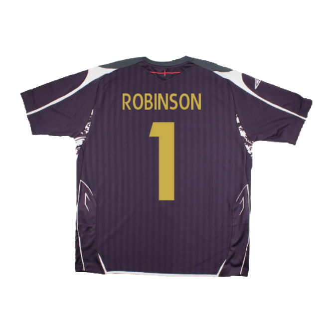 England 2007-08 GK Shirt ((Excellent) XXL) (Robinson 1)