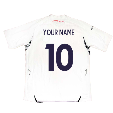 England 2007-09 Home Shirt (Excellent) (Your Name)