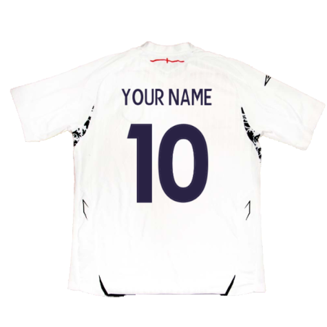 England 2007-09 Home Shirt (M) (Fair) (Your Name)