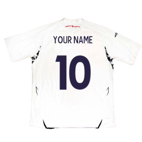 England 2007-09 Home Shirt (Very Good) (Your Name)