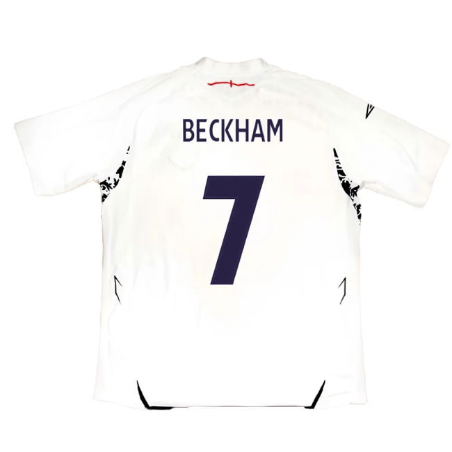 England 2007-09 Home Shirt (XL) (Excellent) (BECKHAM 7)
