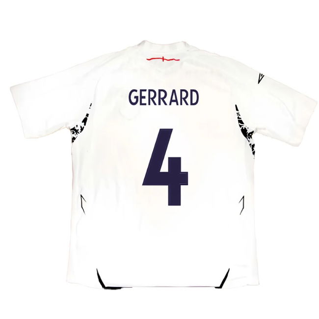 England 2007-09 Home Shirt (XXL) (Excellent) (GERRARD 4)