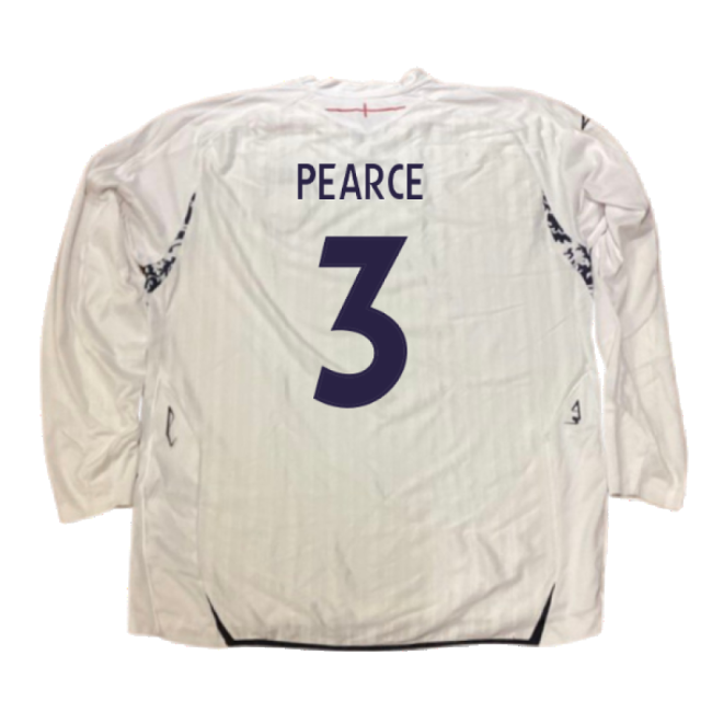England 2007-09 Long Sleeve Home Shirt (XXL) (Very Good) (PEARCE 3)