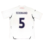 England 2007-2009 Home Shirt (XL) (FERDINAND 5) (Fair)