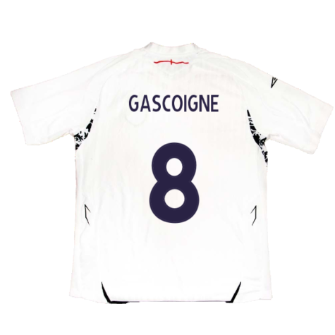 England 2007-2009 Home Shirt (L) (Very Good) (GASCOIGNE 8)