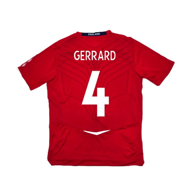 England 2008-10 Away Shirt (XL) (Excellent) (GERRARD 4)