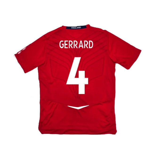 England 2008-10 Away Shirt (XL) (Excellent) (GERRARD 4)
