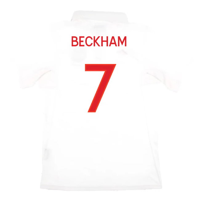 England 2009-10 Home Shirt (With South Africa Badge Detail) (XL) (Mint) (BECKHAM 7)
