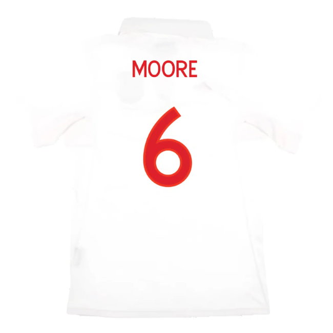 England 2009-10 Home Shirt (With South Africa Badge Detail) (XL) (Mint) (Moore 6)