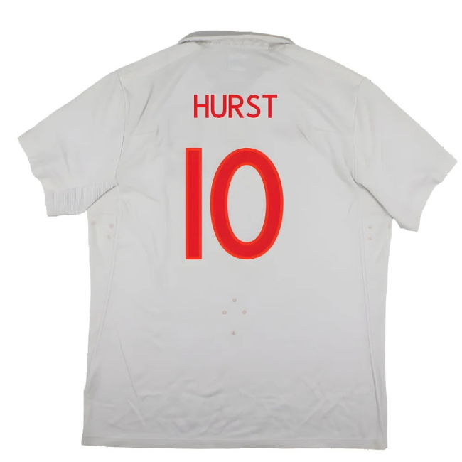England 2009-10 World Cup Home shirt (XL) (Very Good) (HURST 10)