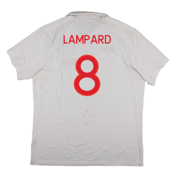 England 2009-10 World Cup Home shirt (XL) (Very Good) (Lampard 8)