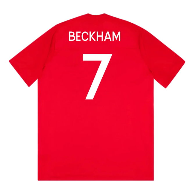 England 2010-11 Away Shirt (WC badge) (L) (Very Good) (BECKHAM 7)