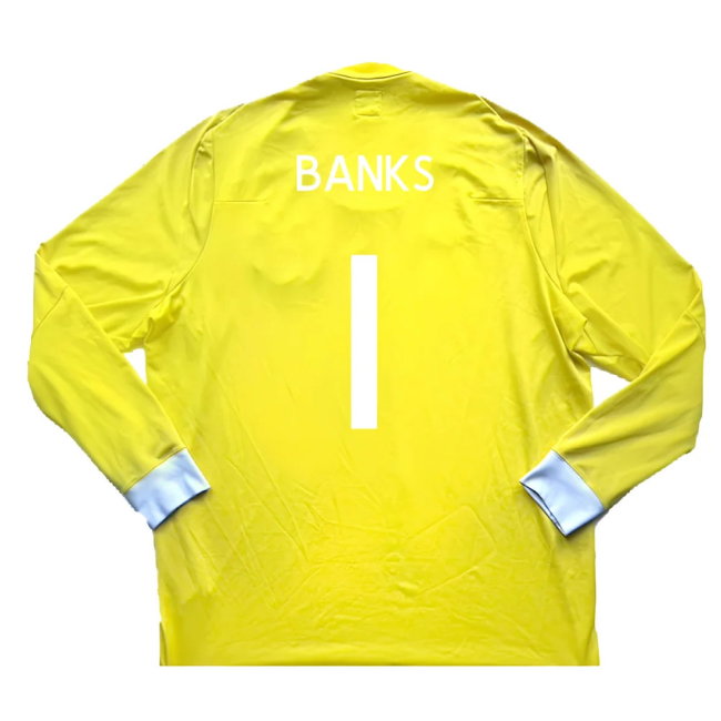 England 2010-11 Goalkeeper Away Shirt (S) (Good) (BANKS 1)