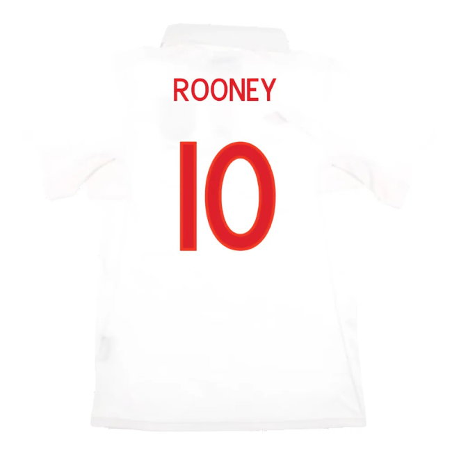 England 2010-12 Home Shirt (M) (Very Good) (ROONEY 10)