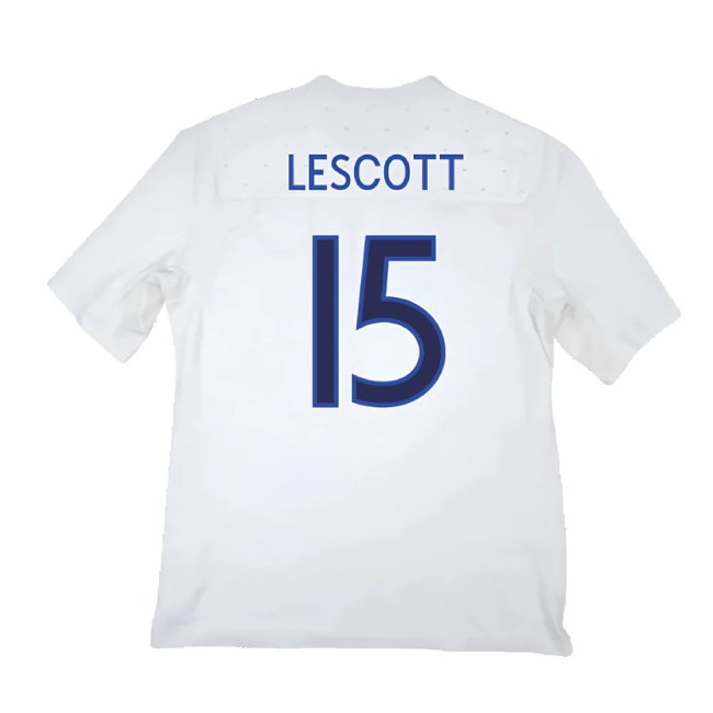 England 2009-10 Home Shirt (XXL) (Very Good) (Lescott 15)